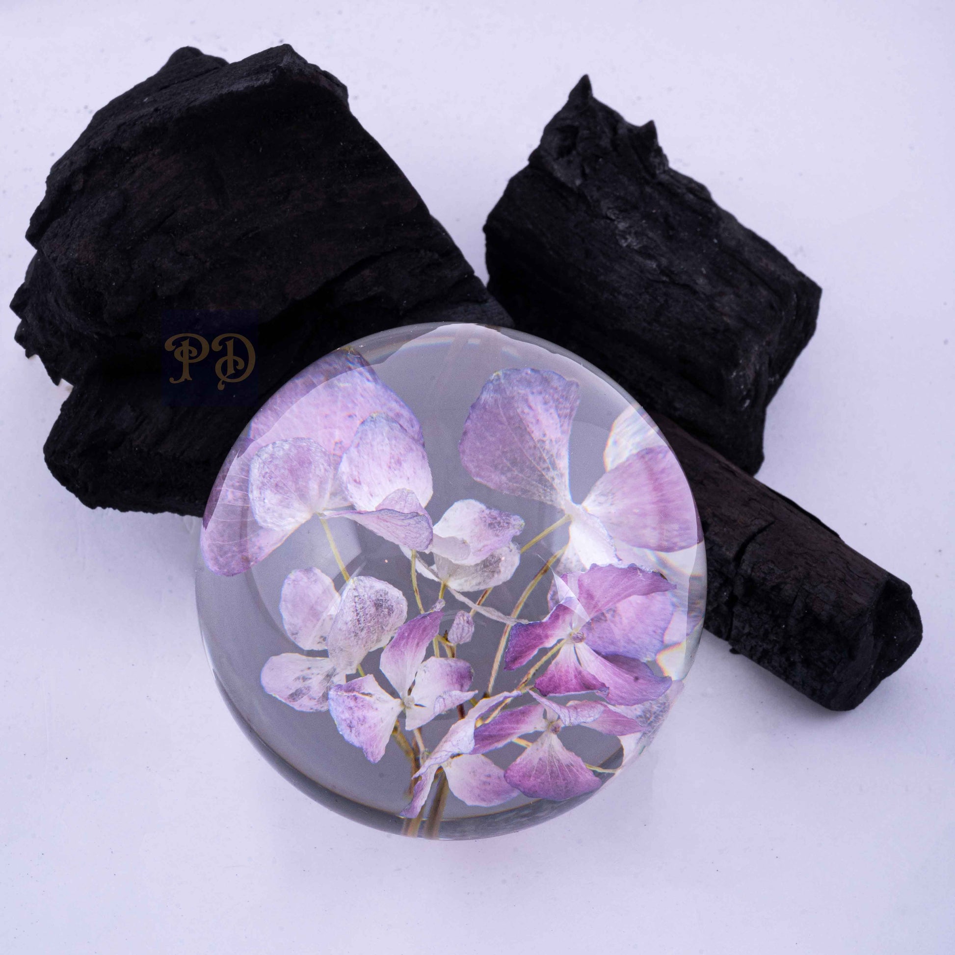 Purple Hydrangea Elegance Paperweight