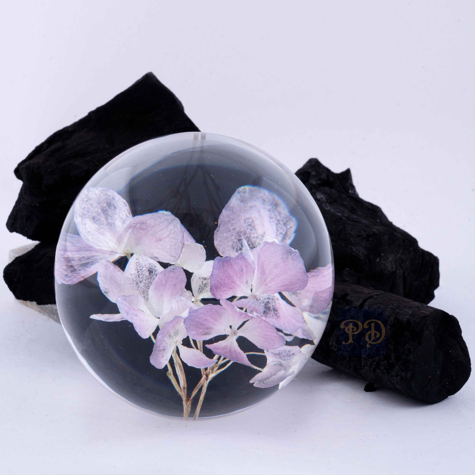 Purple Hydrangea Elegance Paperweight