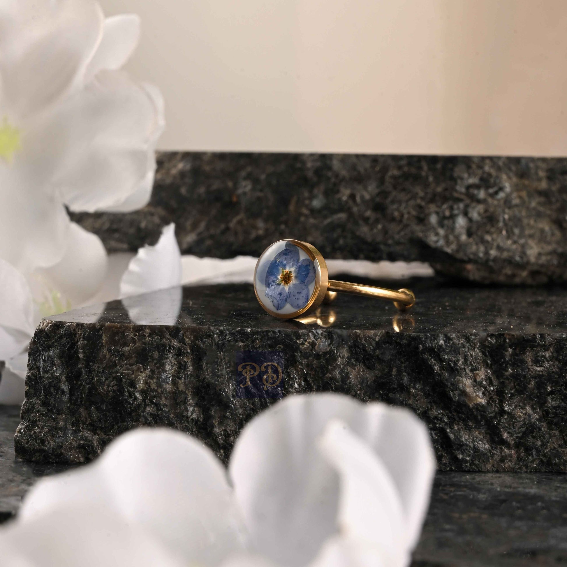 Melodies of Forget-Me-Not Ring