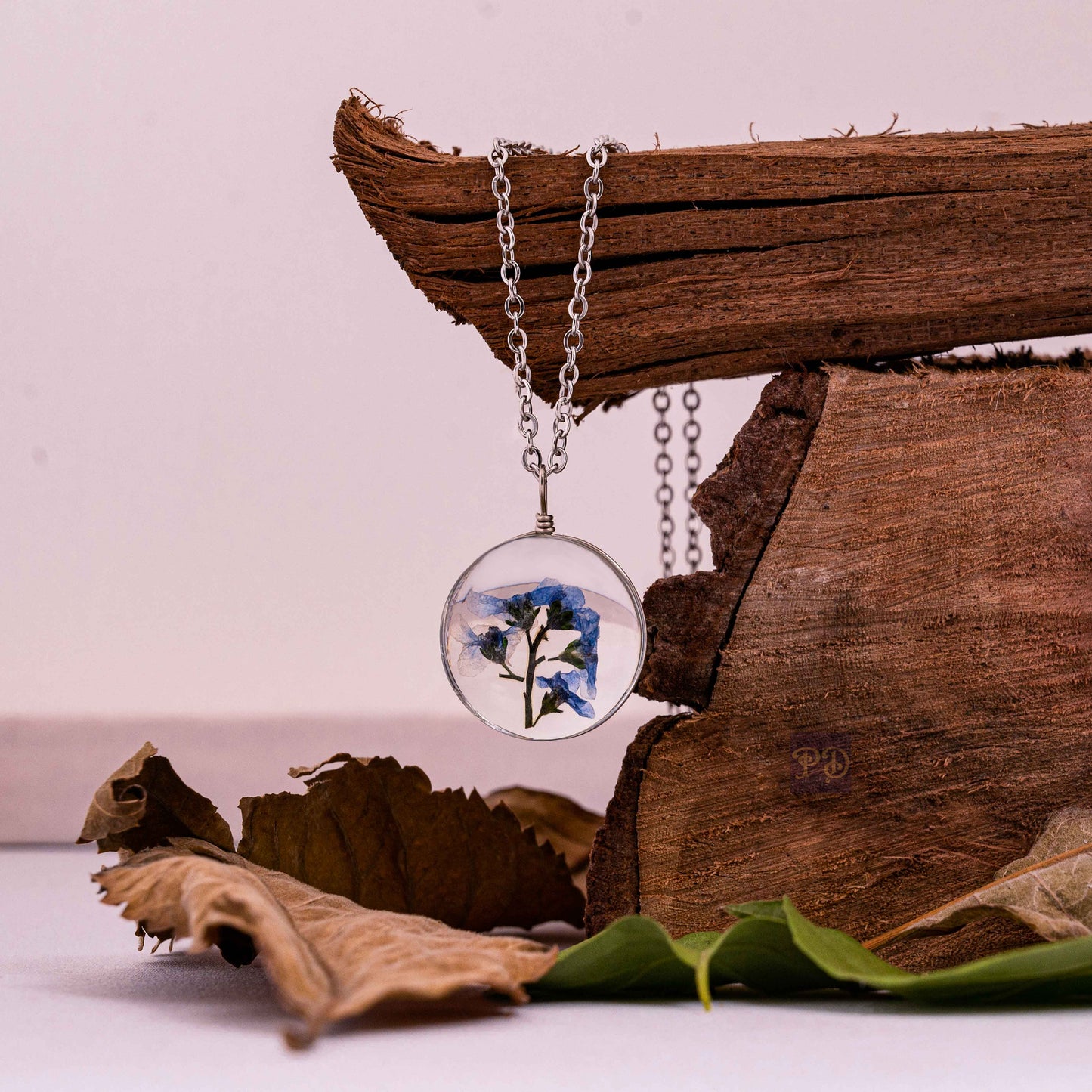 Forget-me-not Pearl of Memory Necklace