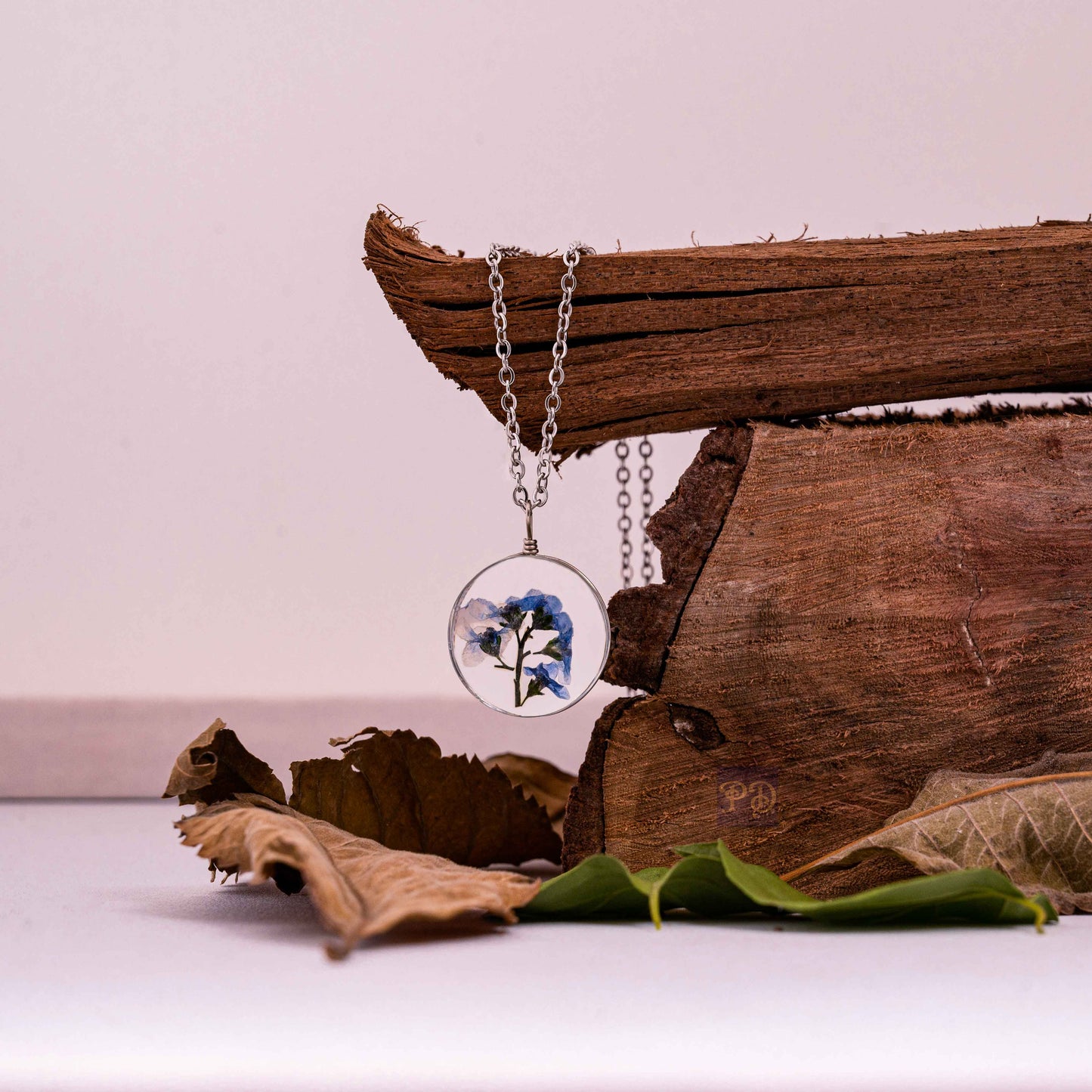 Forget-me-not Pearl of Memory Necklace