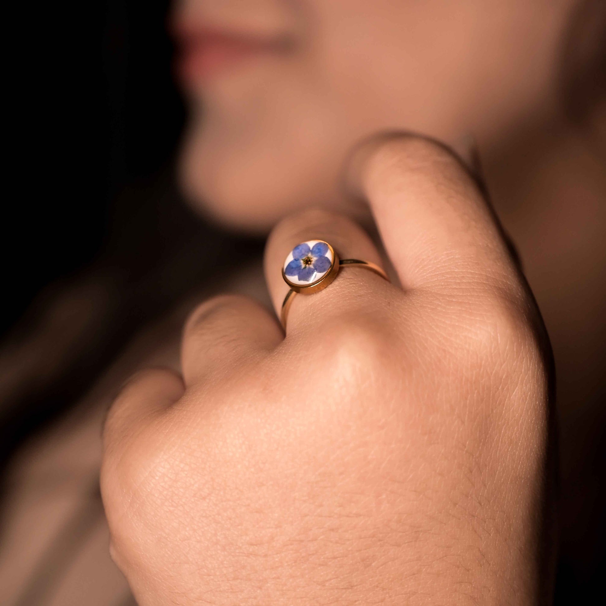 Melodies of Forget-Me-Not Ring