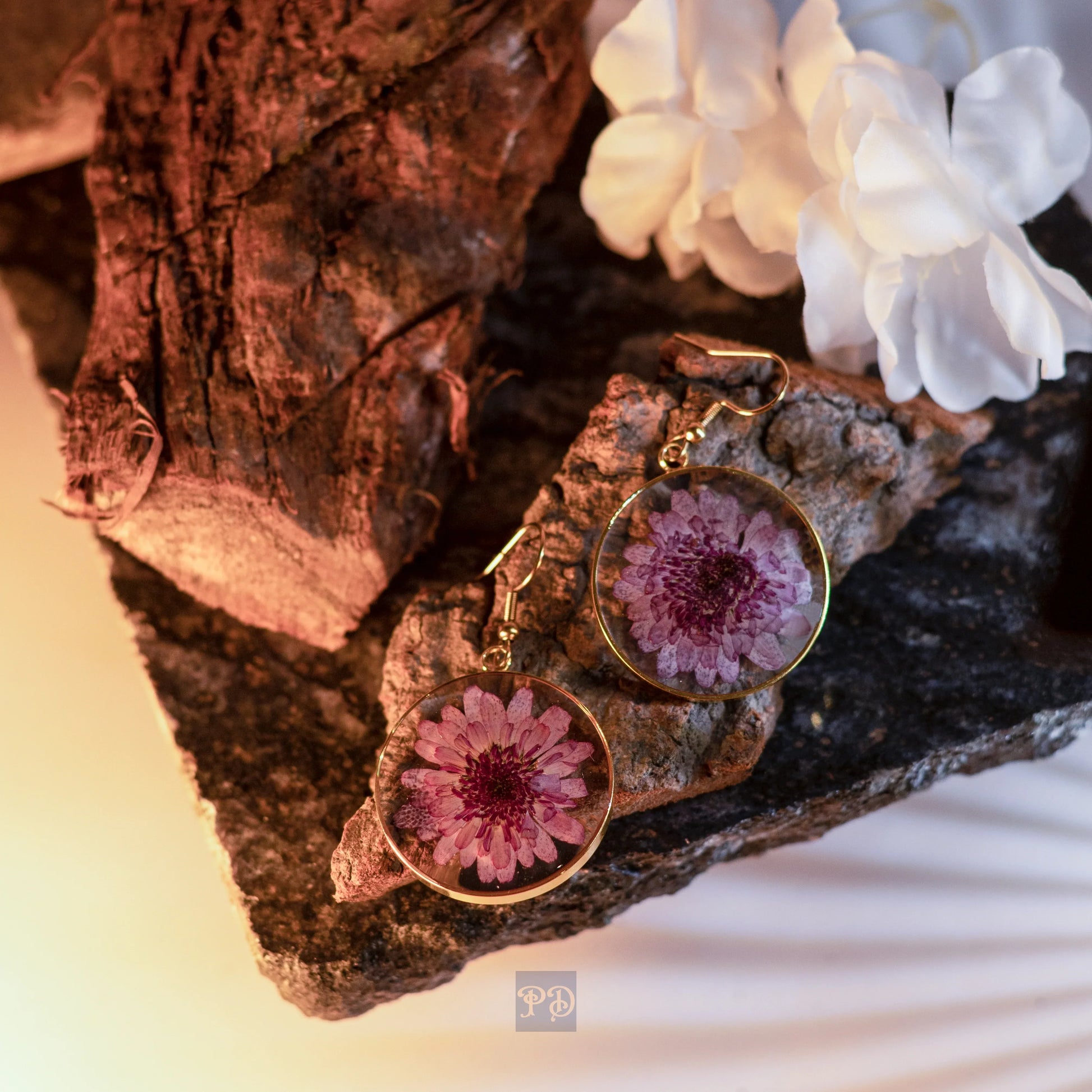 Chrysanthemum Majesty Earrings