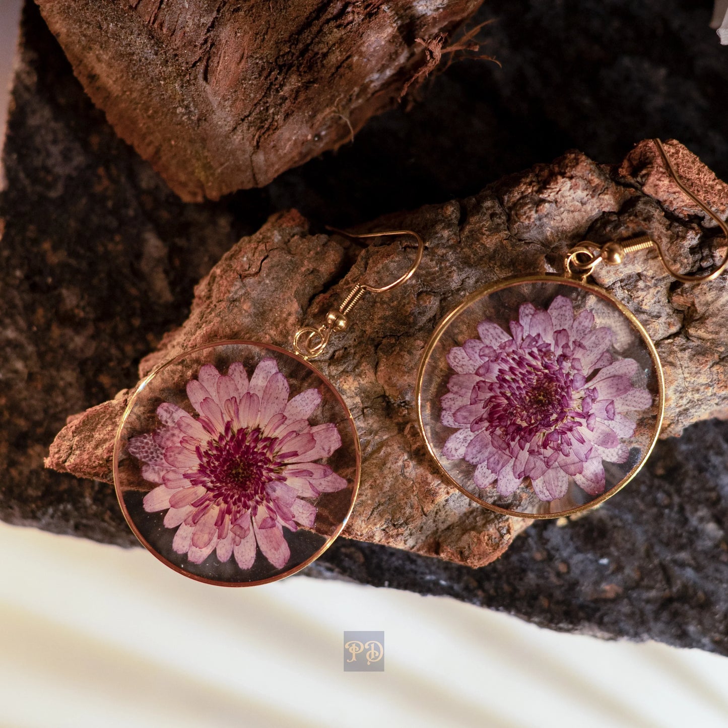 Chrysanthemum Majesty Earrings