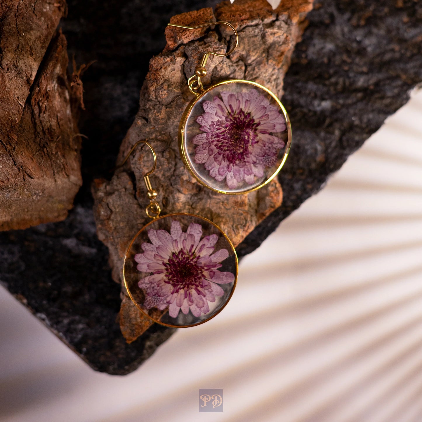 Chrysanthemum Majesty Earrings