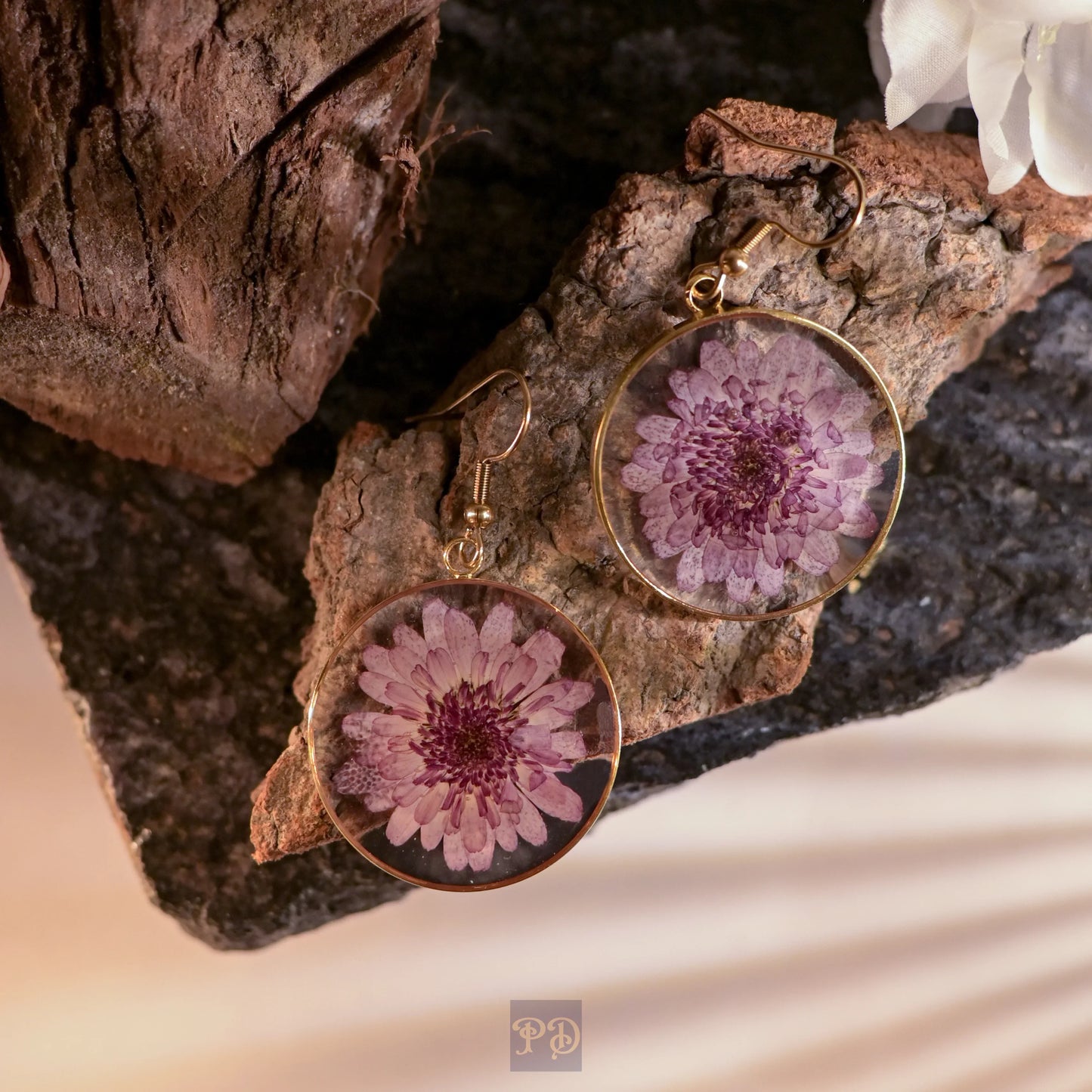 Chrysanthemum Majesty Earrings