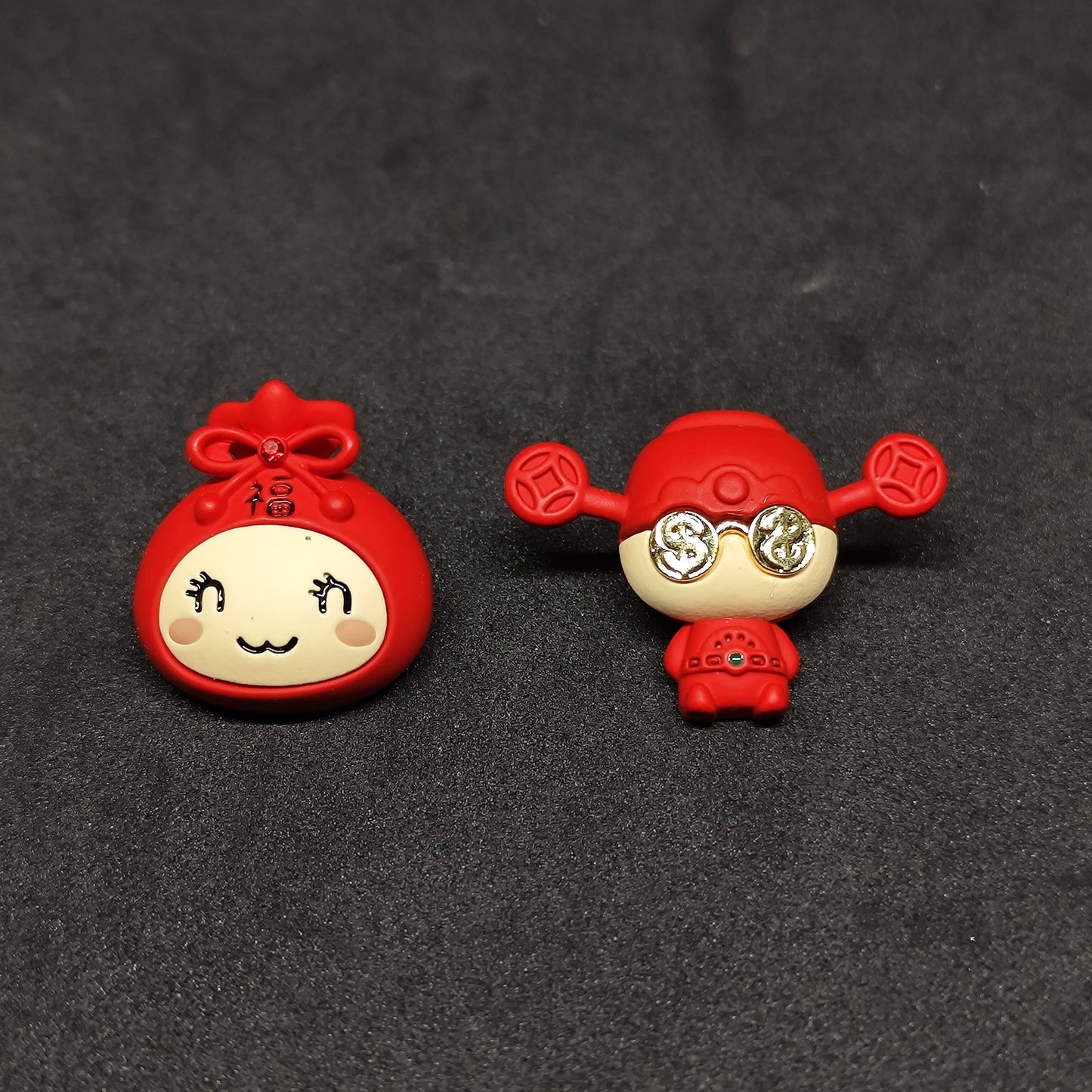 Mismatched Doll Face Studs