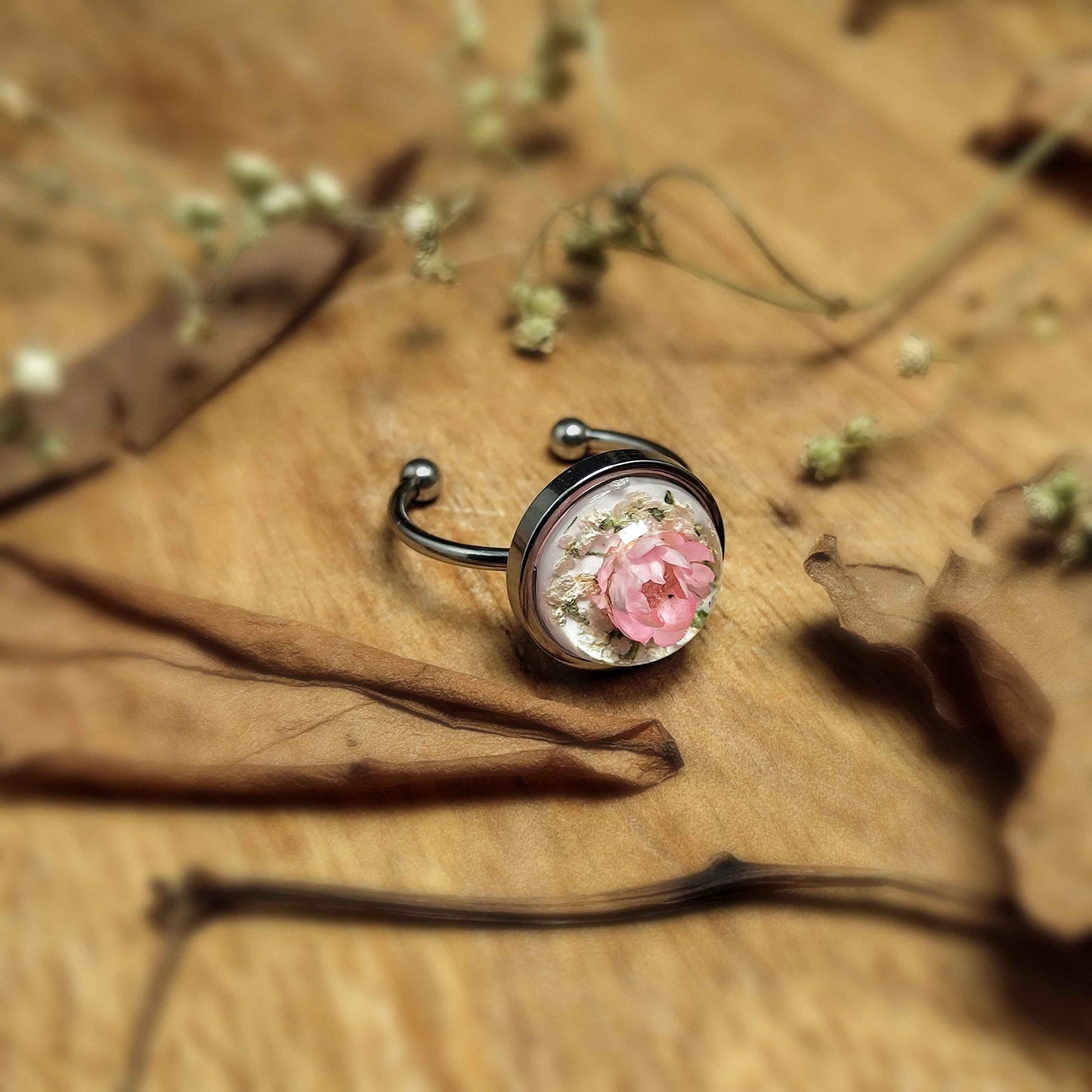 Fleur de Lune Silver Ring