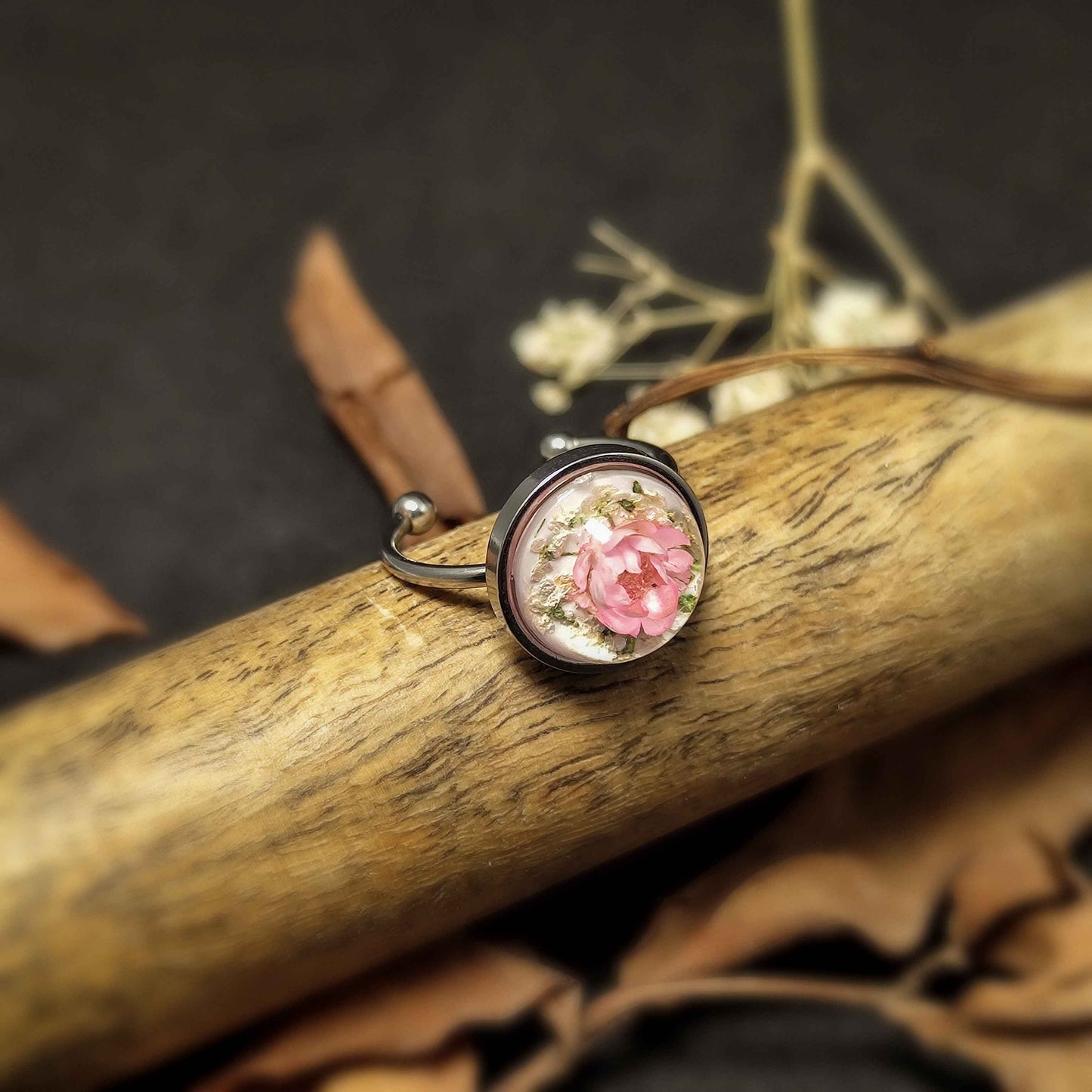 Fleur de Lune Silver Ring