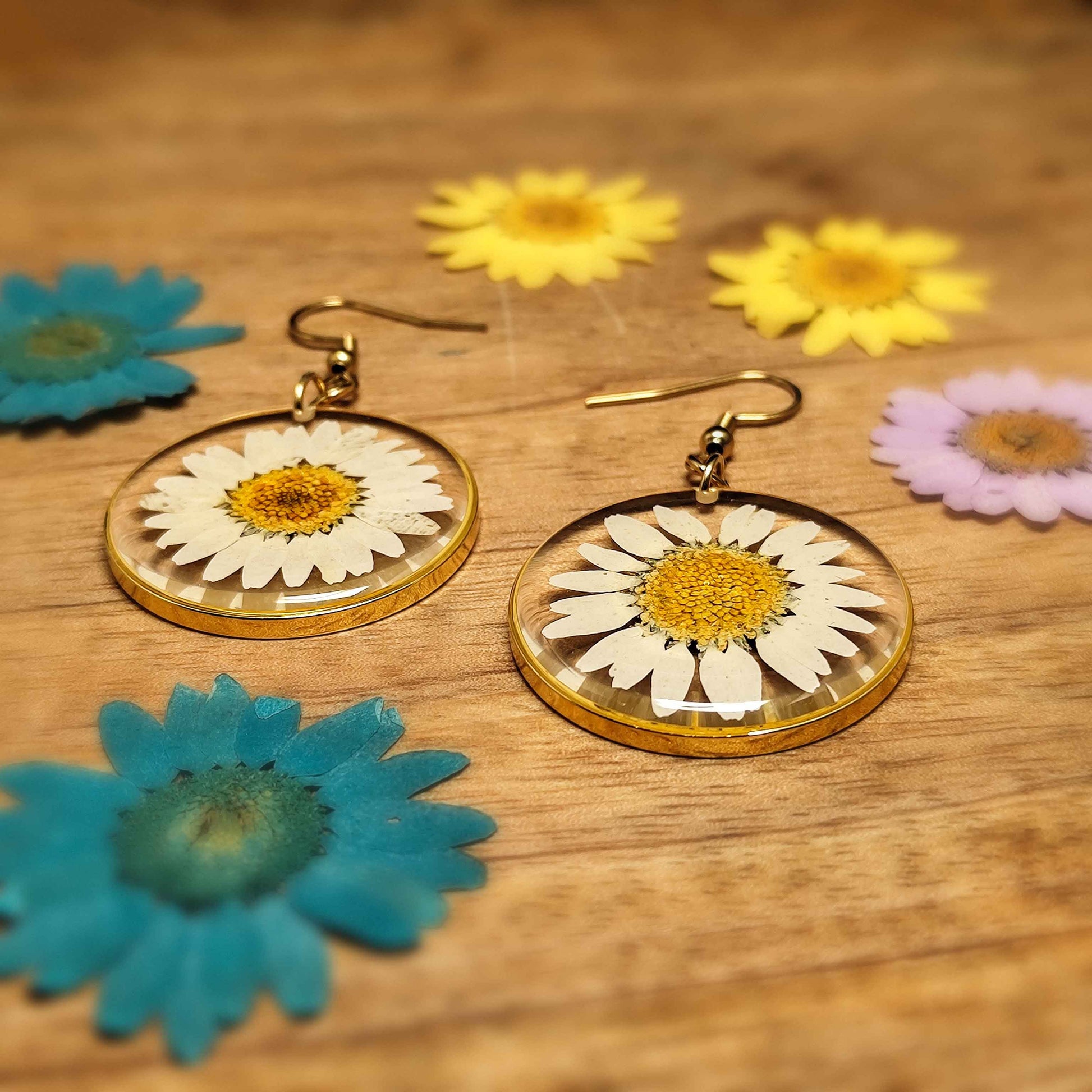Aurora's Enchanted Daisy Earrings