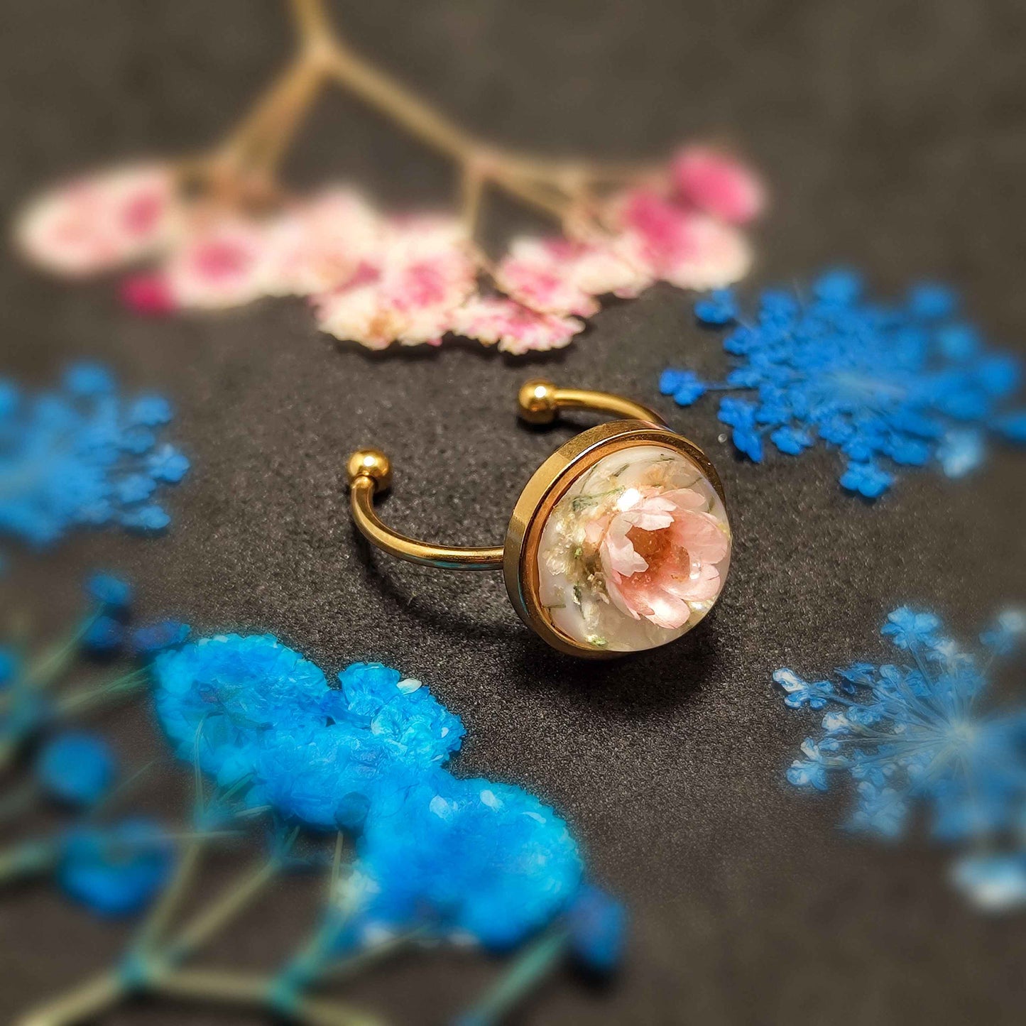 Perky Diva Fleur de Lune Golden Ring