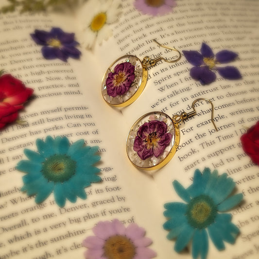 Whimsical Wanderlust Earrings: Adventure Encased in Resin