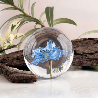 Blue Larkspur Paperweight