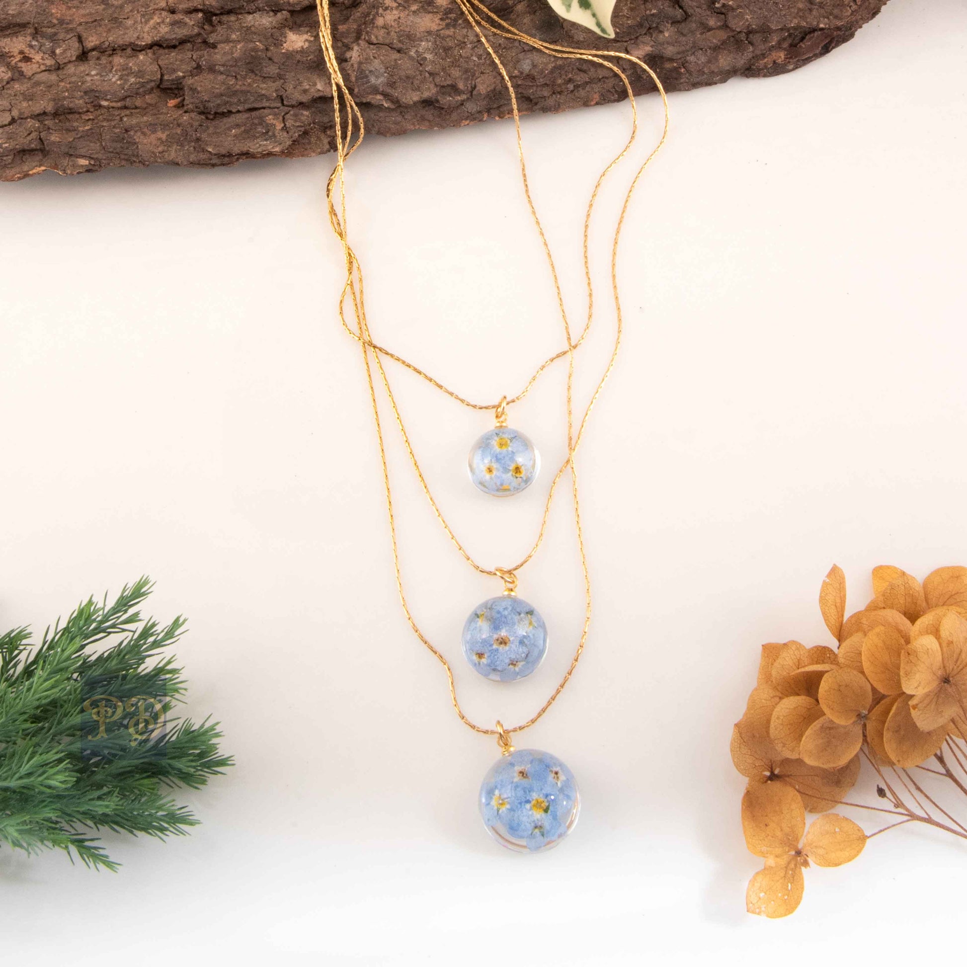 Forget-Me-Not Layered Necklace