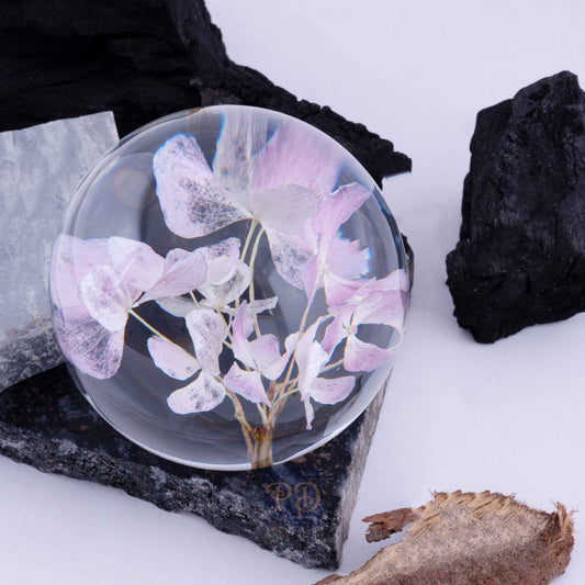Purple Hydrangea Elegance Paperweight