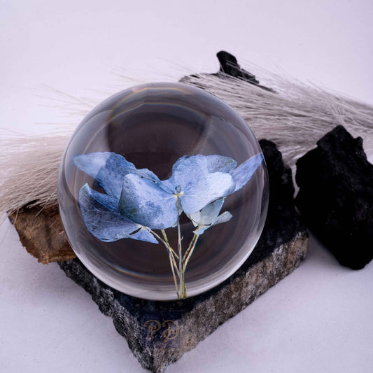 Blue Hydrangea Harmony Paperweight