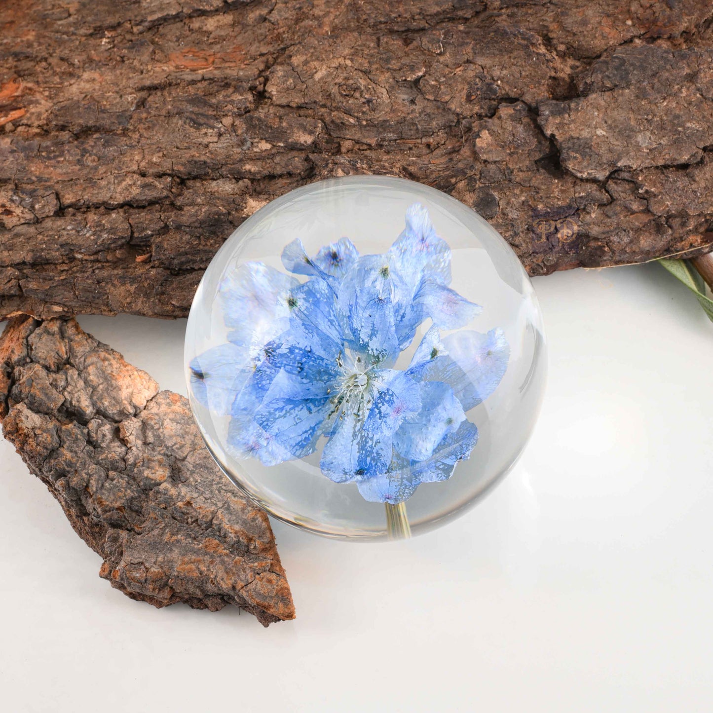 Blue Larkspur Paperweight