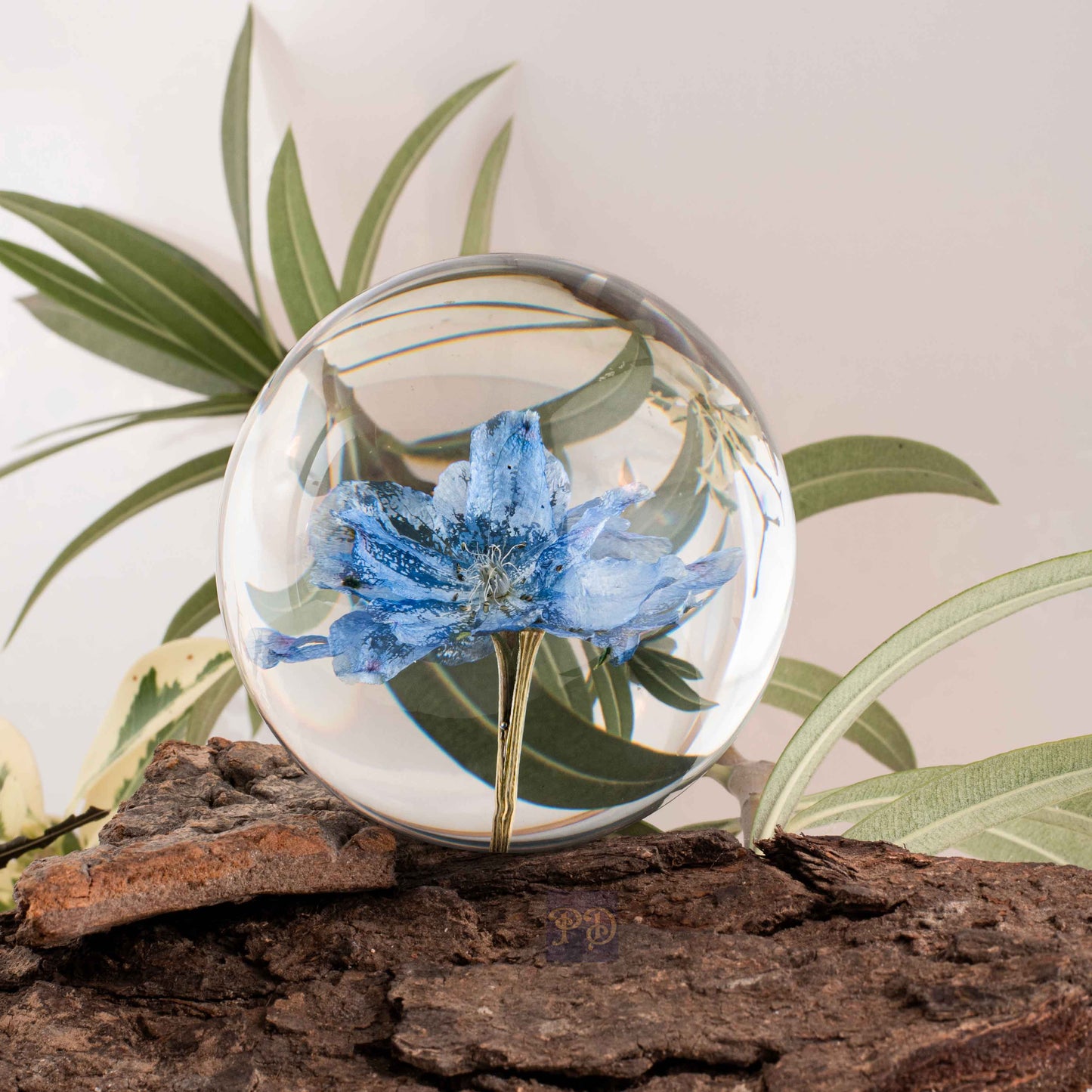 Blue Larkspur Paperweight