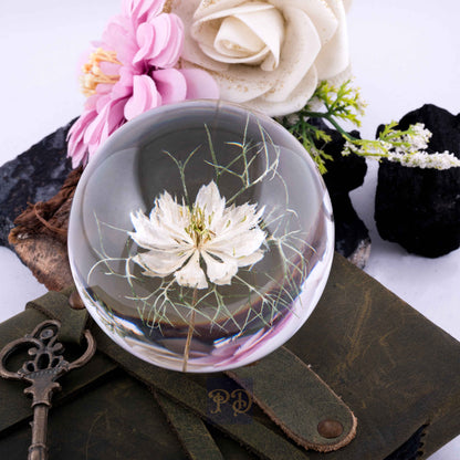 White Nigella Whisper Paperweight