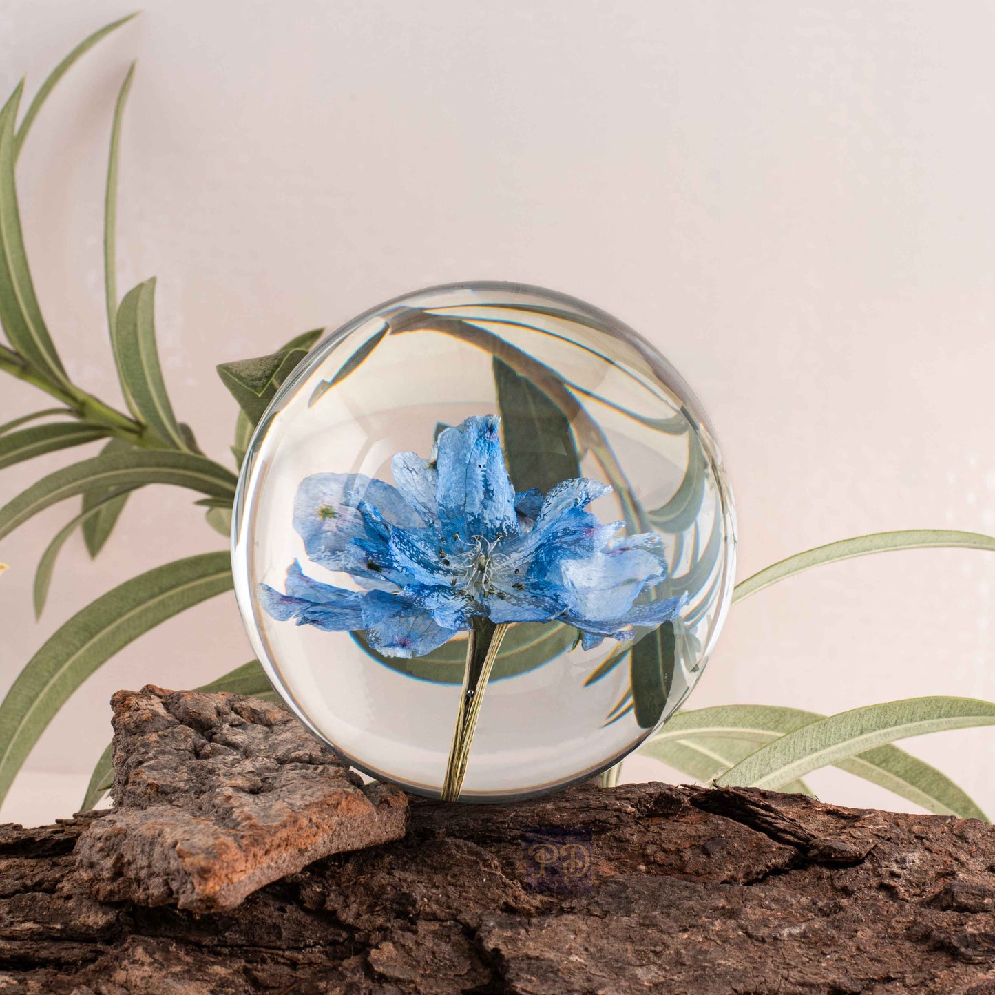 Blue Larkspur Paperweight