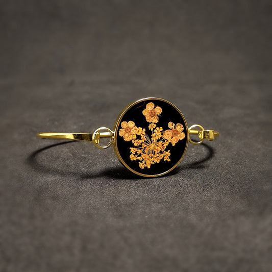 Gothic Enigma: Midnight Garden Bracelet - Bangle