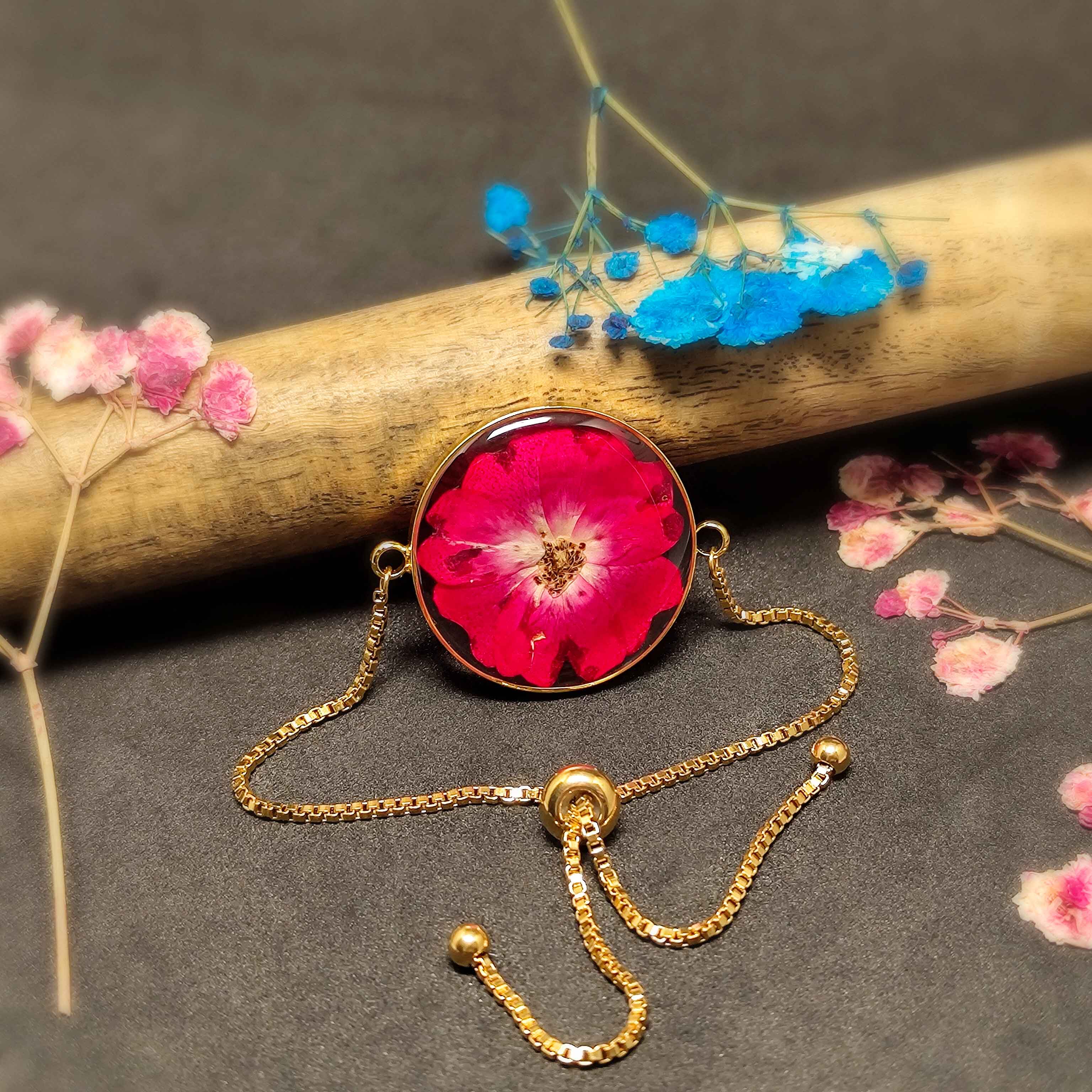 Jewellery made with real on sale flowers