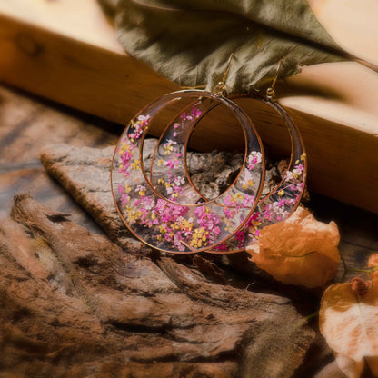 Dreamy Flora Hoop Earrings